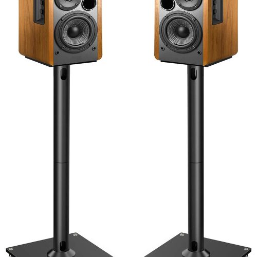 Universal Floor Speaker Stands 26 Inch for Surround Sound  Other Bookshelf Speakers Weight up to 22lbs