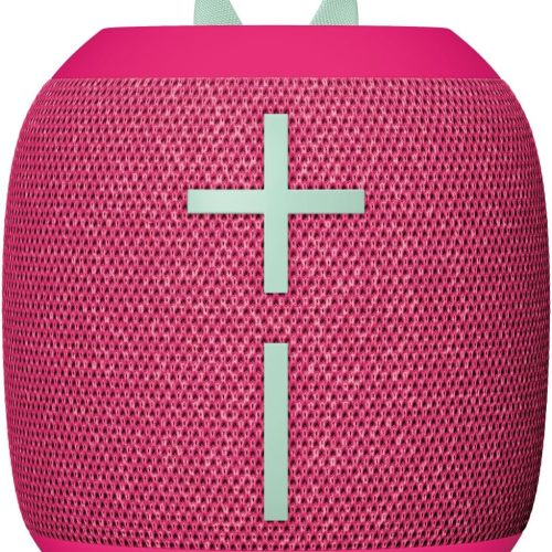 Outdoor Speakers Bluetooth Waterproof with Big Bass & 360-Degree Sound, Dustproof Floating Wireless Speaker, 131ft Range - Pink