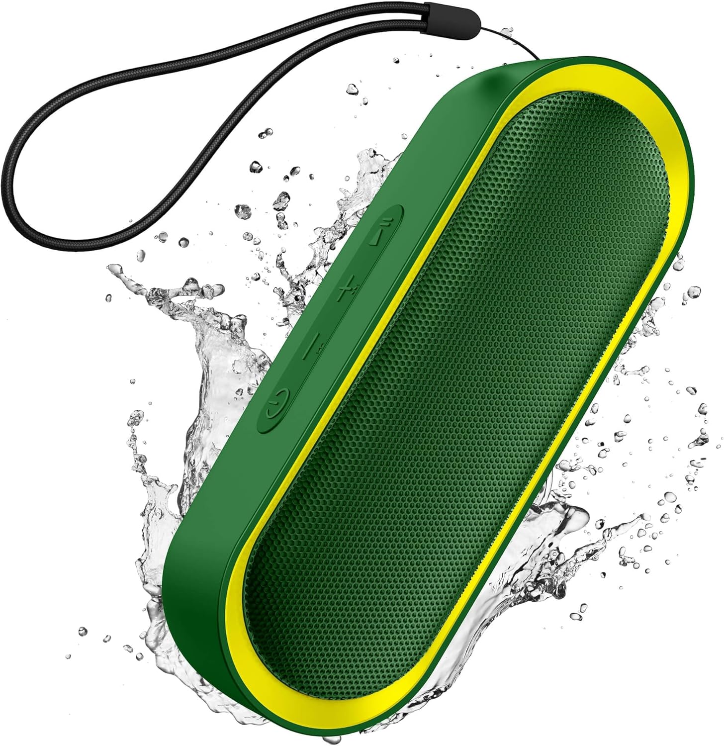 Bluetooth Speakers, Waterproof Portable Speakers with TWS, 24 Playtime, Stereo Sound, Wireless for Home Shower Pool Beach Outdoor (Green)